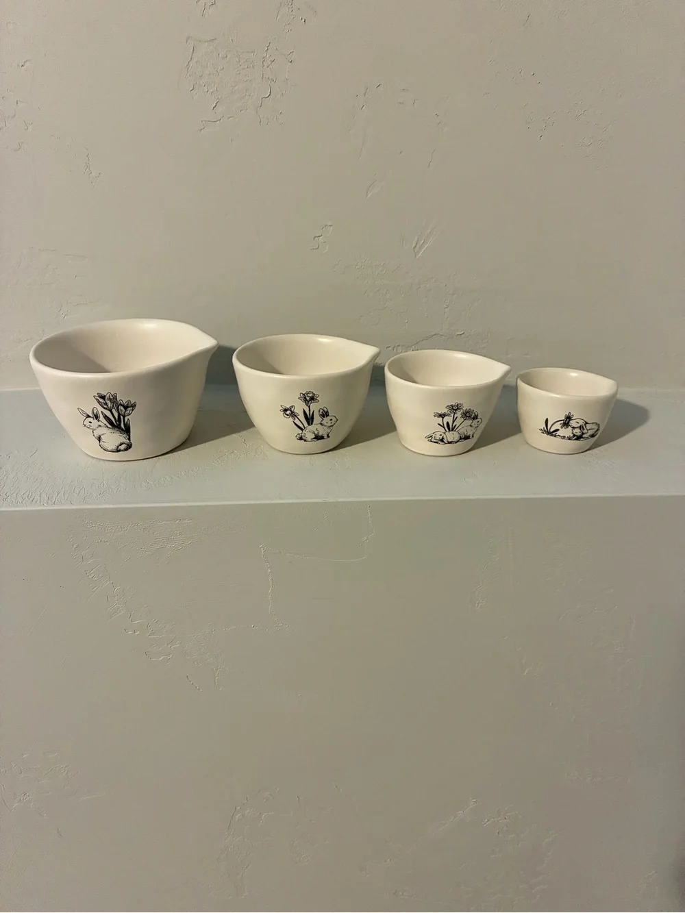 Rae Dunn bunny double sided measuring cups